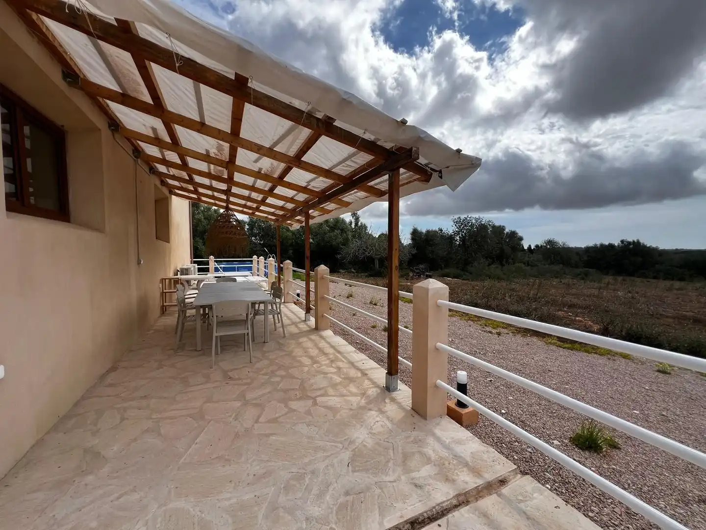 Terraza de Finca rústica de alquiler en Santanyí con Aire acondicionado, Calefacción y Terraza