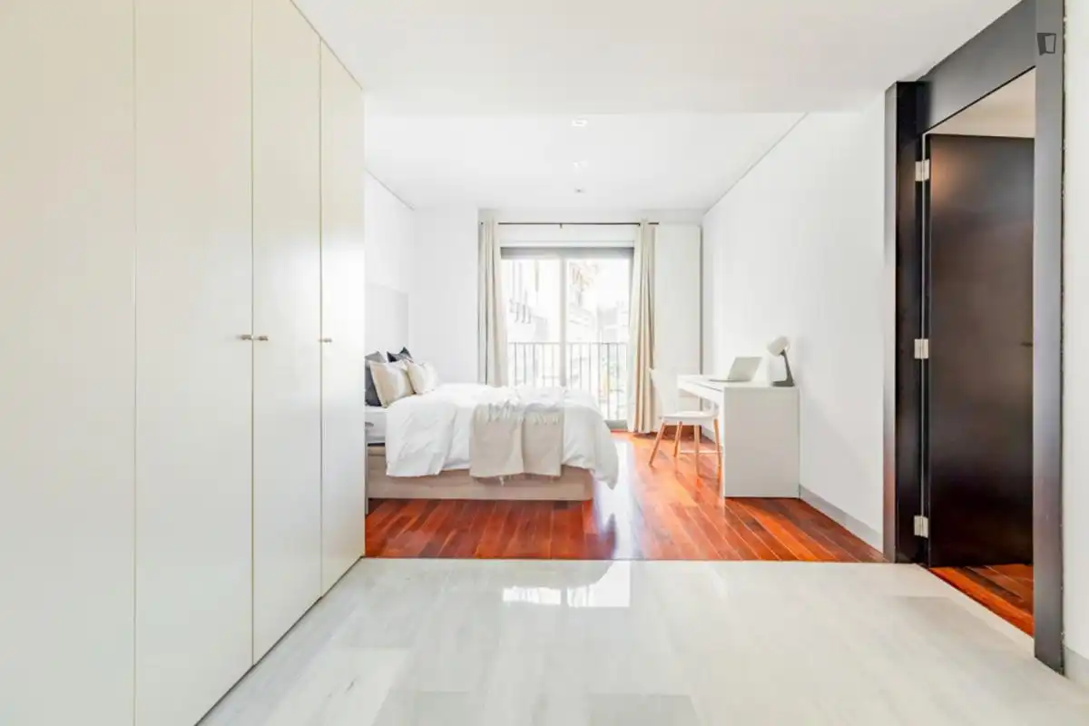Schlafzimmer von Wohnungen zur untervermieten in  Valencia Capital mit Heizung, Möbliert und Ofen