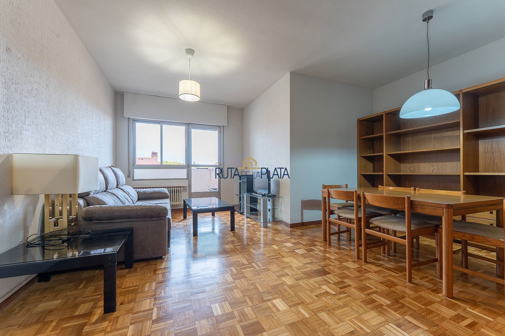 Living room of Flat to rent in Zamora Capital   with Heating, Parquet flooring and Terrace