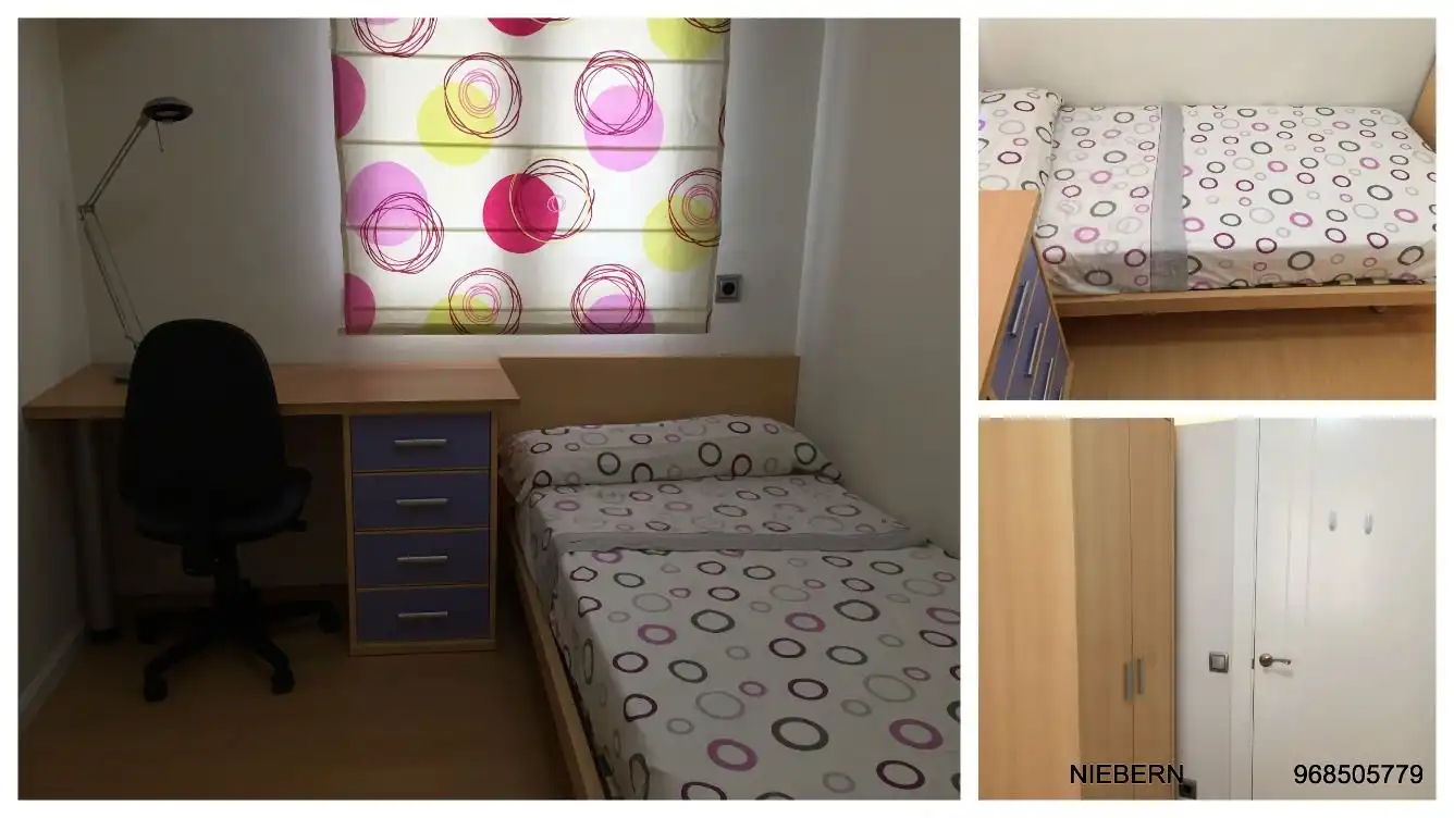 Habitación de Piso de alquiler en Cartagena con Aire acondicionado, Parquet y Amueblado
