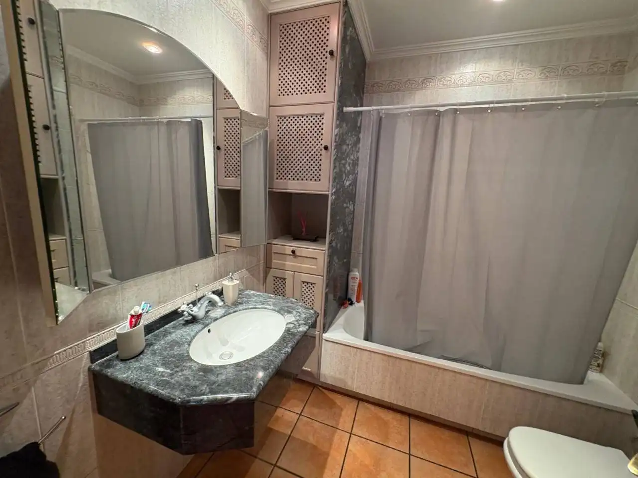 Bathroom of Flat for sale in Castalla  with Air Conditioner, Storage room and Furnished