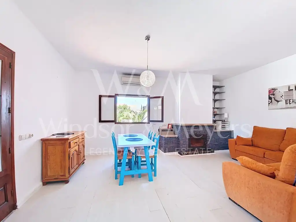 Sala d'estar de Finca rústica en venda en Sant Josep de sa Talaia amb Aire condicionat, Terrassa i Traster