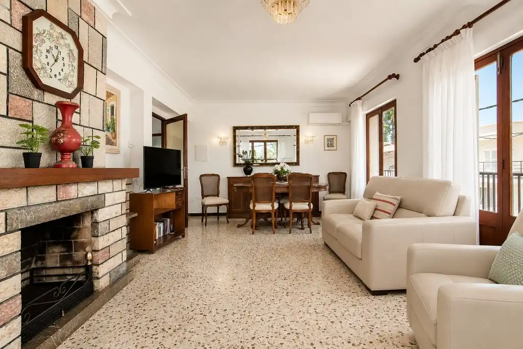 Sala de estar de Piso en venta en Santa Margalida con Aire acondicionado, Terraza y Amueblado