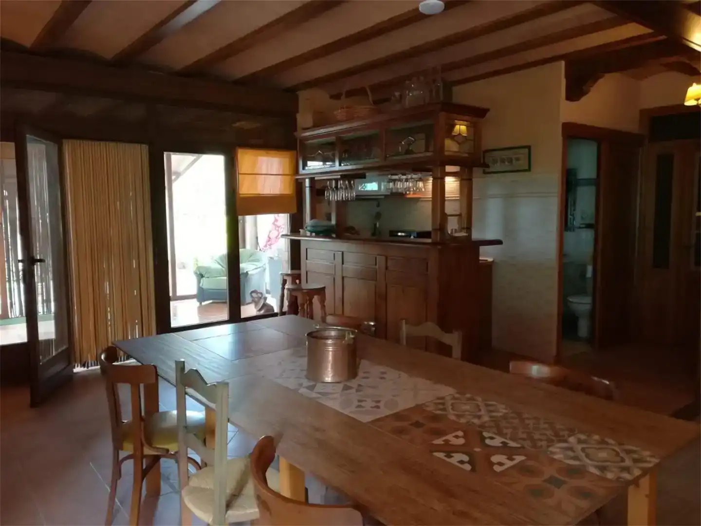 Cocina de Casa o chalet de alquiler en Almagro con Aire acondicionado, Jardín privado y Piscina