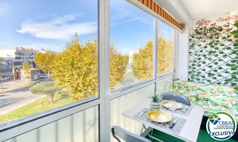 Balcony of Flat for sale in Empuriabrava  with Heating, Swimming Pool and Furnished