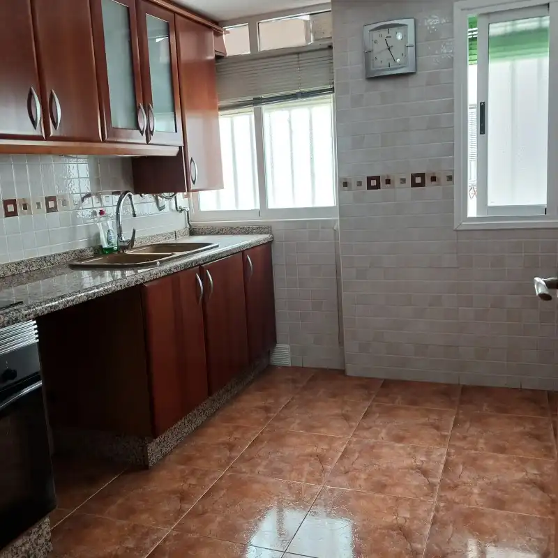 Kitchen of Flat for rent in Gandia  with Air Conditioner, Terrace and Furnished