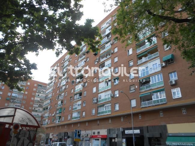 Exterior view of Flat to rent in  Madrid Capital  with Parquet flooring, Terrace and Washing machine
