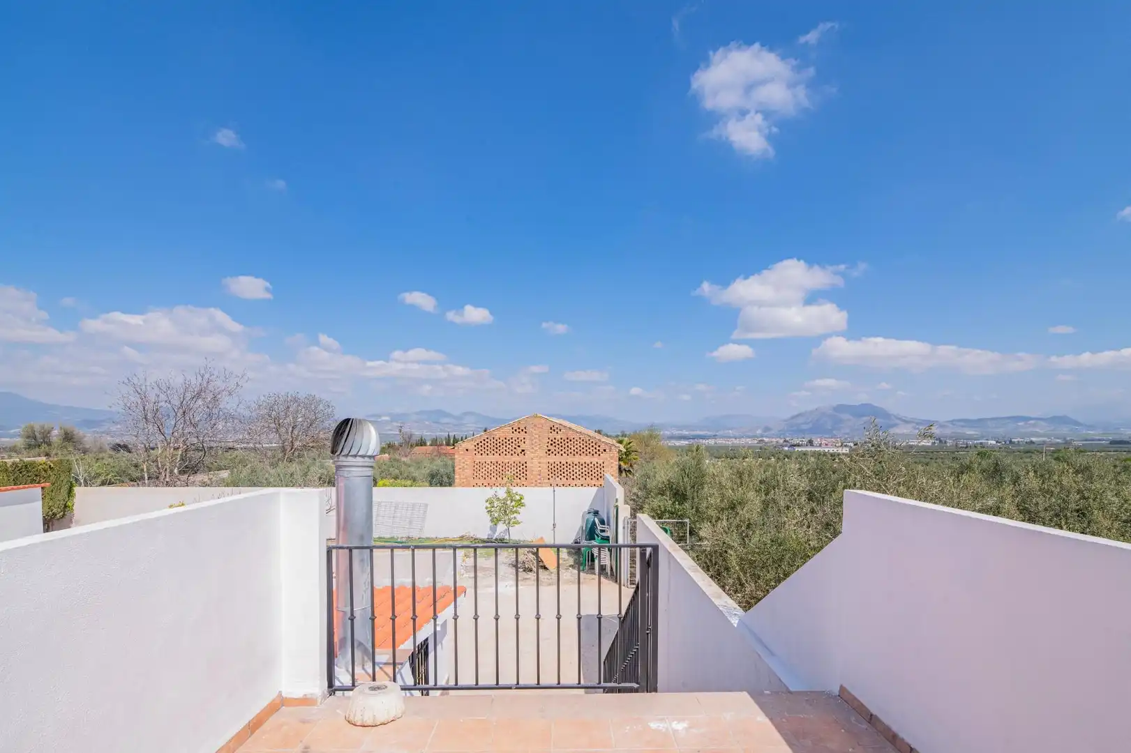 Terraza de Finca rústica de alquiler en Chauchina con Aire acondicionado, Terraza y Trastero