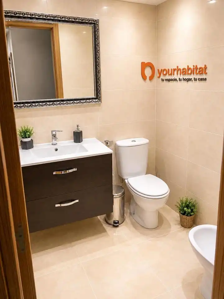 Baño de Piso de alquiler en Getafe con Aire acondicionado, Calefacción y Terraza