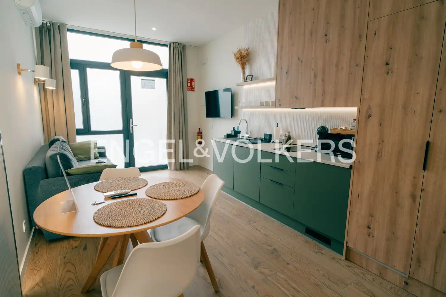 Cocina de Apartamento en venta en Valencia con Aire acondicionado, Calefacción y Amueblado