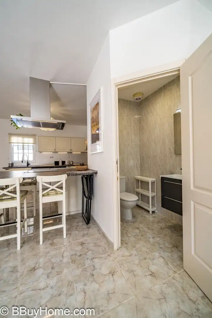 Küche von Maisonette zur Miete in Mogán mit Terrasse, Abstellraum und Möbliert