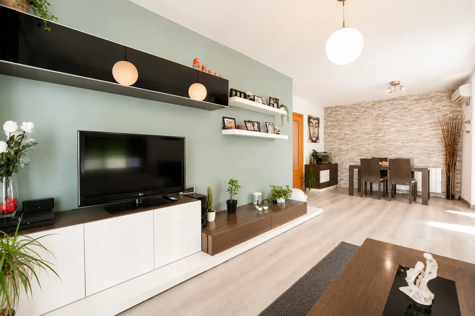 Sala de estar de Piso en venta en Badalona con Aire acondicionado y Calefacción