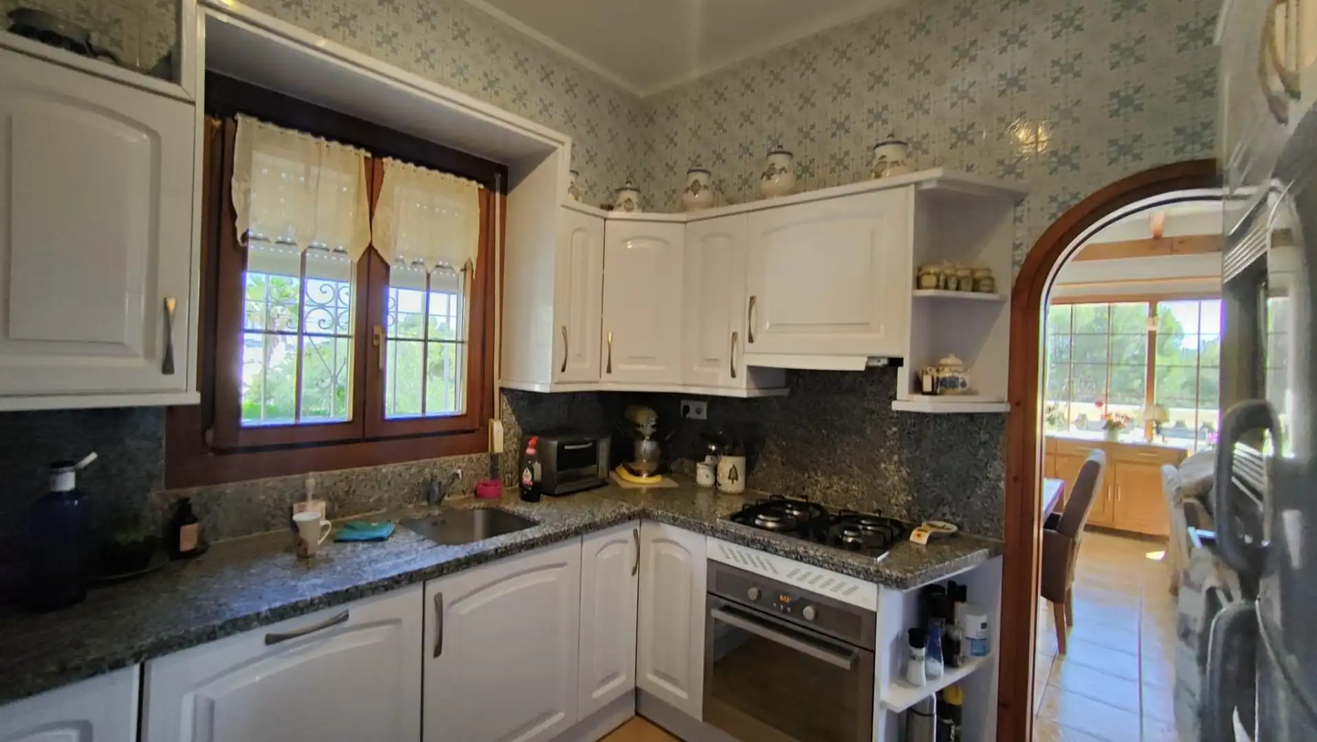 Cocina de Casa o chalet en venta en Moraira con Aire acondicionado, Jardín privado y Terraza