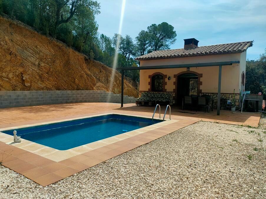 Swimming pool of House or chalet for sale in Sant Feliu de Buixalleu  with Private garden, Parquet flooring and Swimming Pool