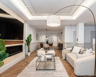 Living room of Attic for sale in  Madrid Capital  with Air Conditioner, Heating and Terrace