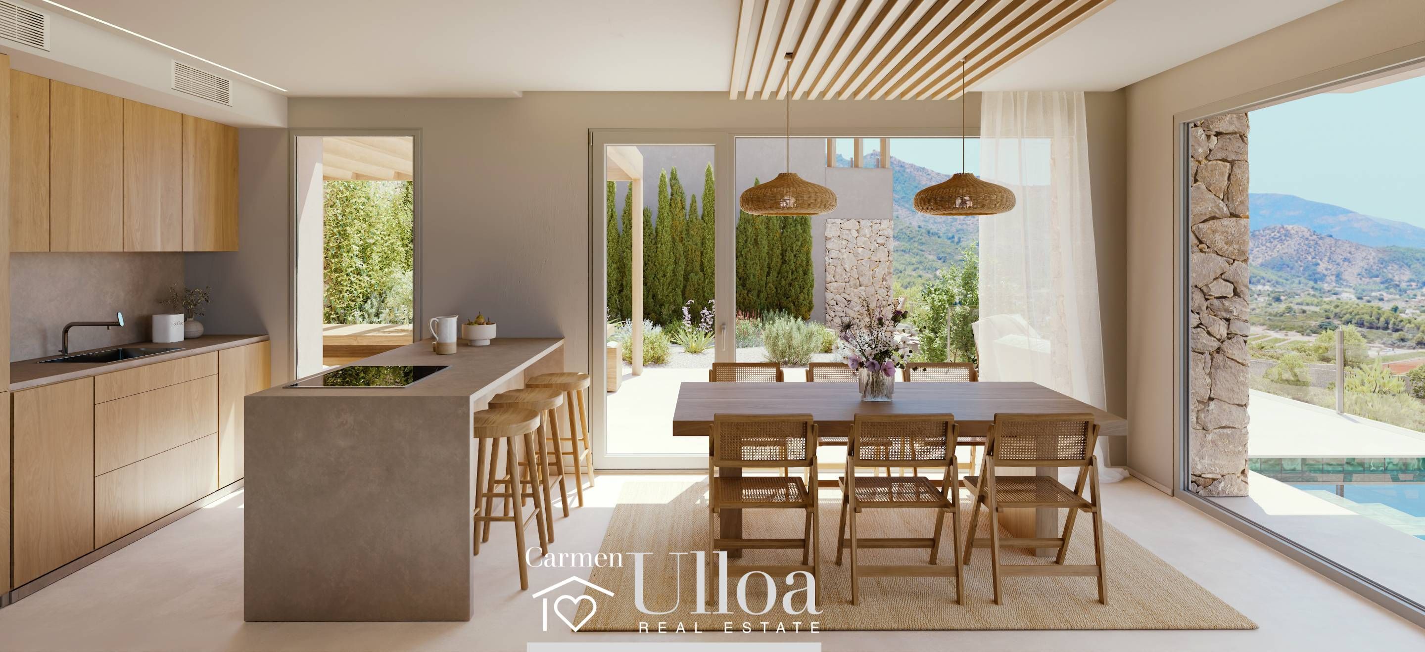 Menjador de Casa o xalet en venda en Llíber amb Aire condicionat, Calefacció i Jardí privat