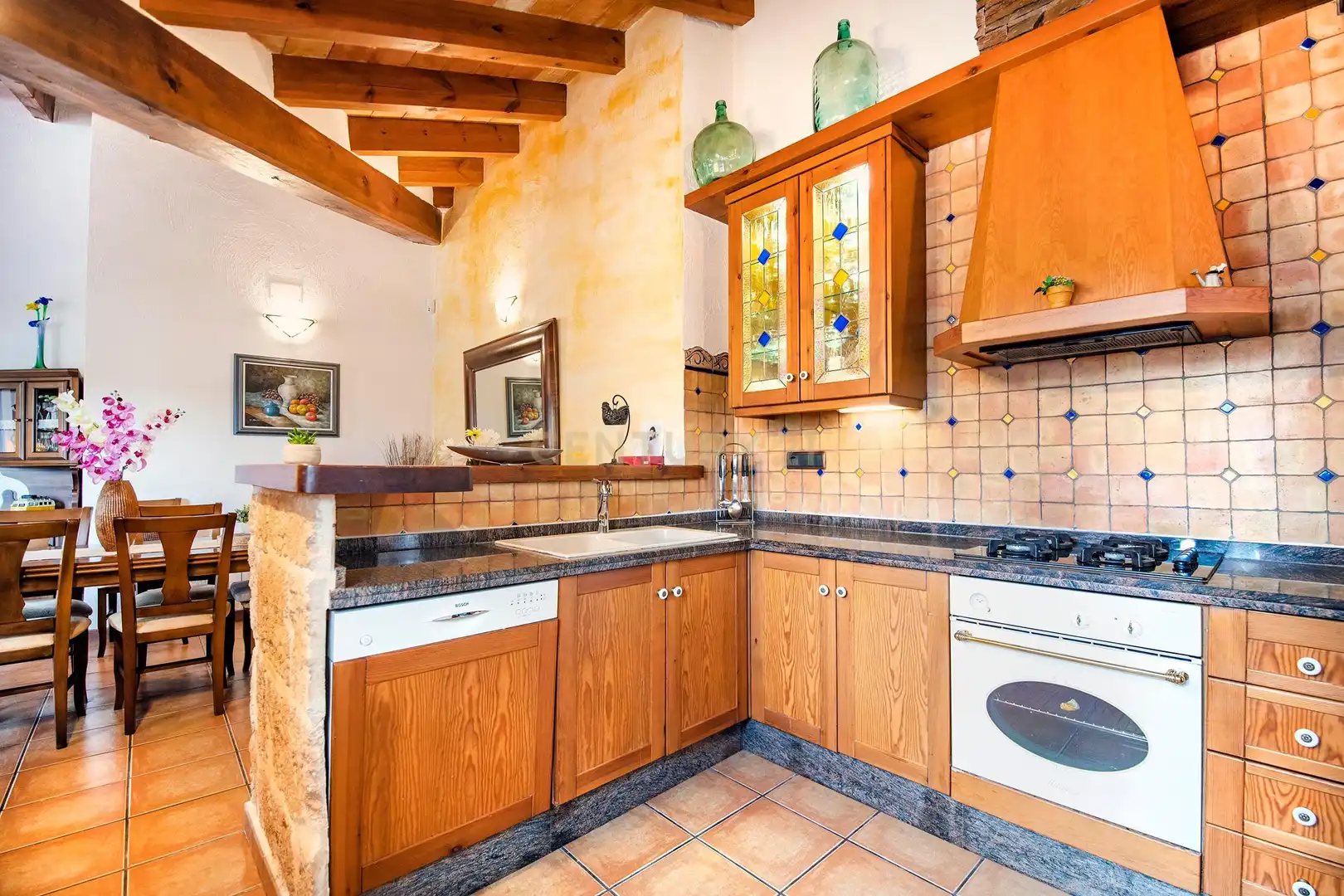 Cocina de Casa o chalet de alquiler en Benissa con Aire acondicionado, Jardín privado y Trastero