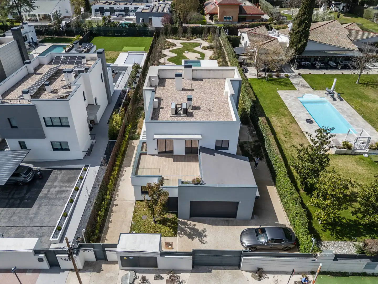Exterior view of Houses for sale in Villanueva de la Cañada  with Air Conditioner, Heating and Private garden