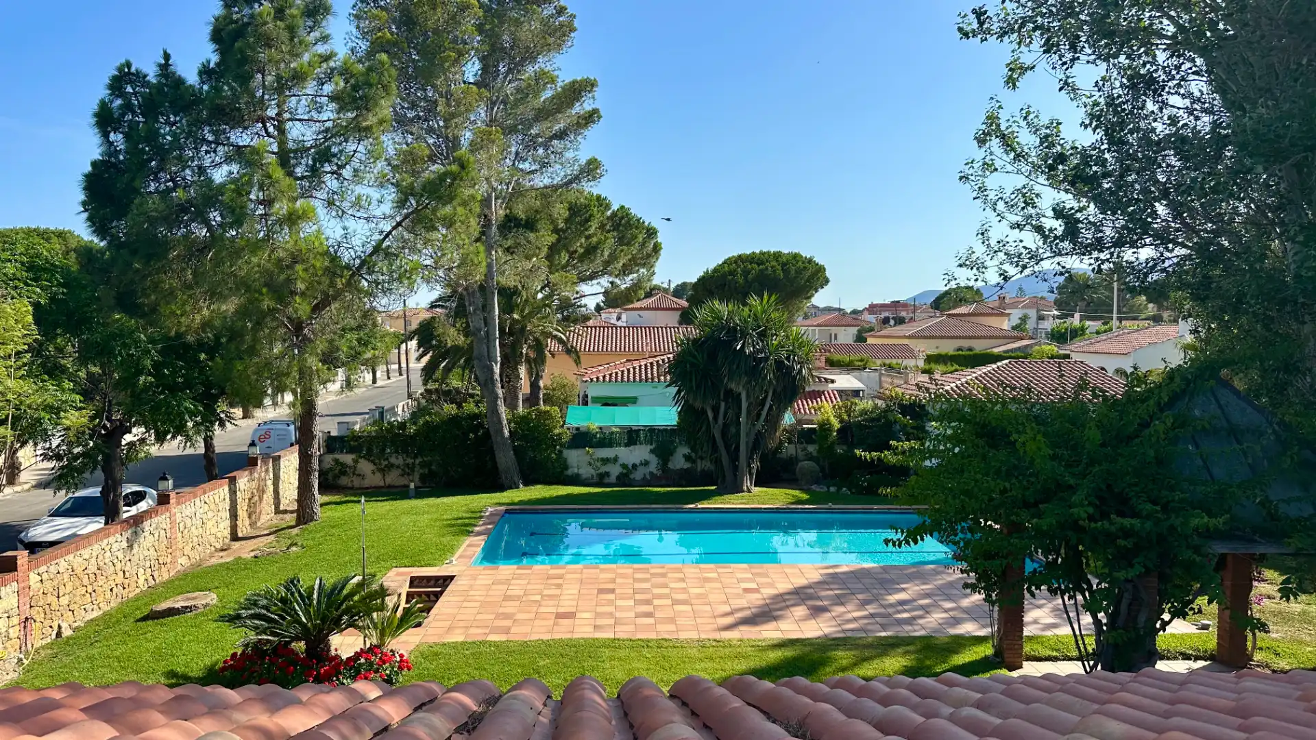 Piscina de Casa o xalet en venda en Mont-roig del Camp amb Aire condicionat, Jardí privat i Terrassa