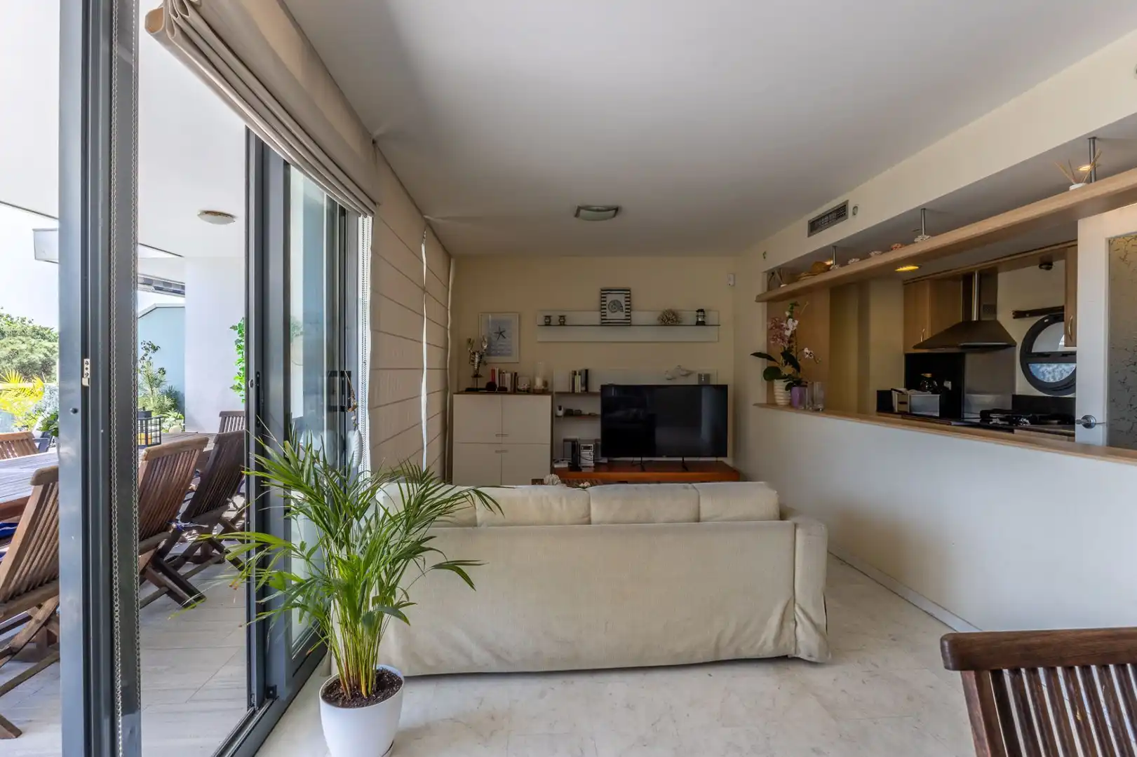 Sala de estar de Piso en venta en Blanes con Aire acondicionado, Calefacción y Jardín privado