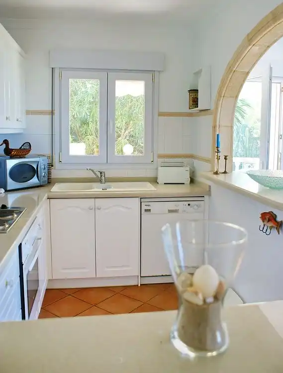 Cocina de Casa o chalet de alquiler en Jávea / Xàbia con Aire acondicionado, Calefacción y Jardín privado