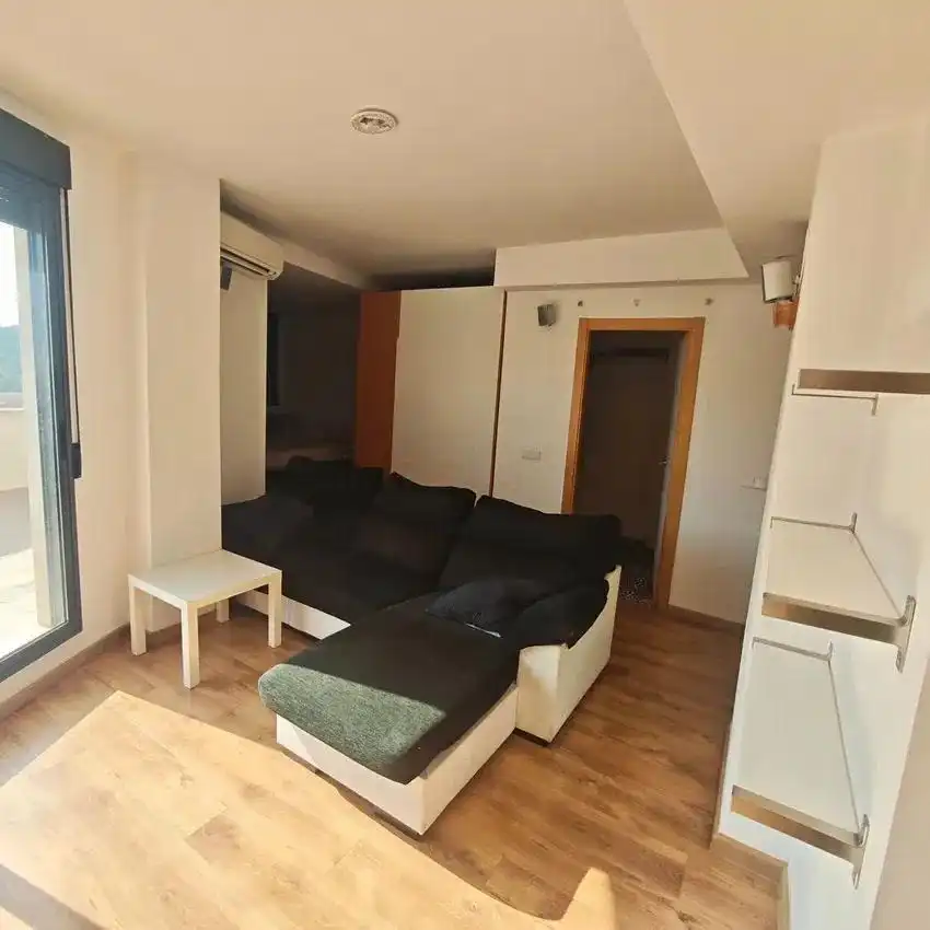 Sala de estar de Ático en venta en Náquera con Jardín privado, Amueblado y Balcón