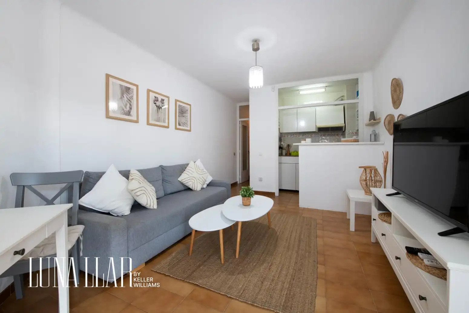Sala d'estar de Pis en venda en Castelldefels amb Aire condicionat i Balcó