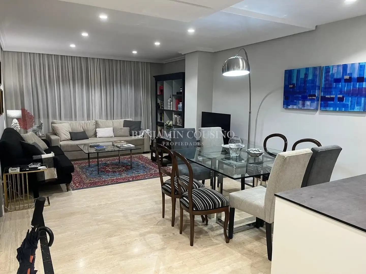 Sala de estar de Piso de alquiler en Madrid con Amueblado