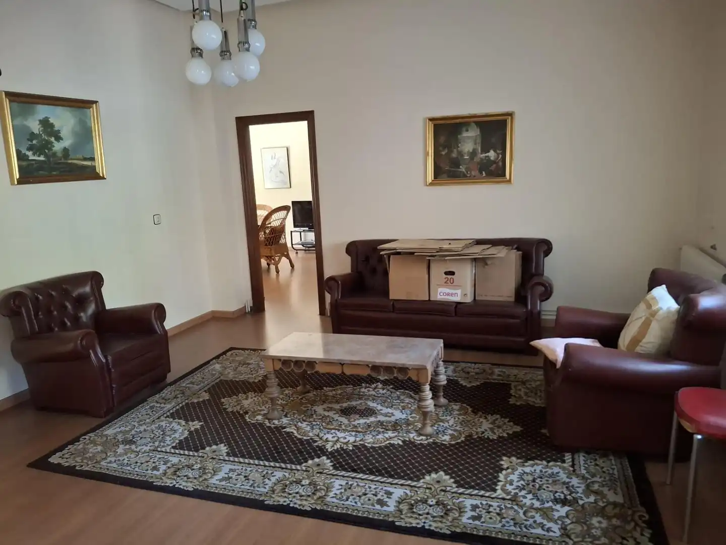 Living room of Houses for sale in Ourense Capital   with Air Conditioner, Heating and Private garden