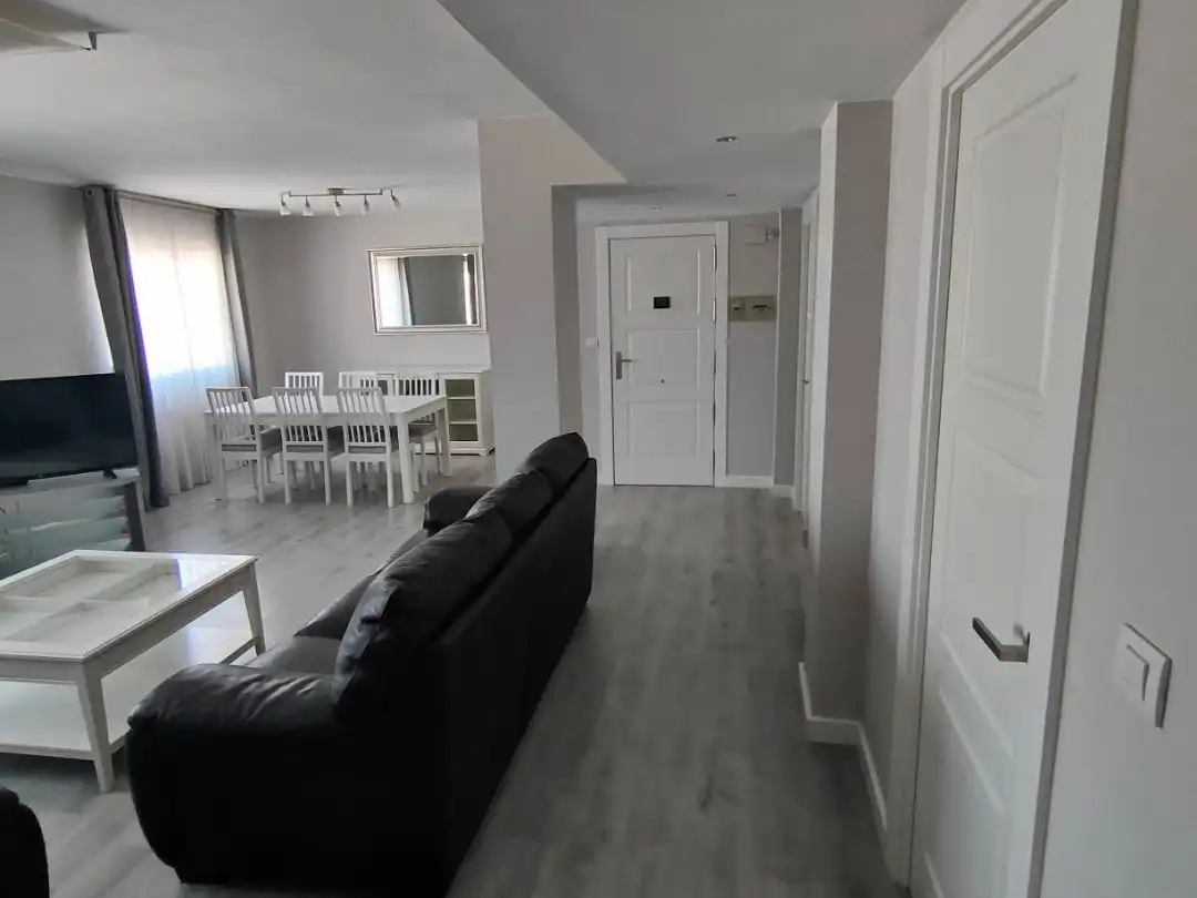 Living room of Flat for rent in  Zaragoza Capital  with Air Conditioner and Balcony