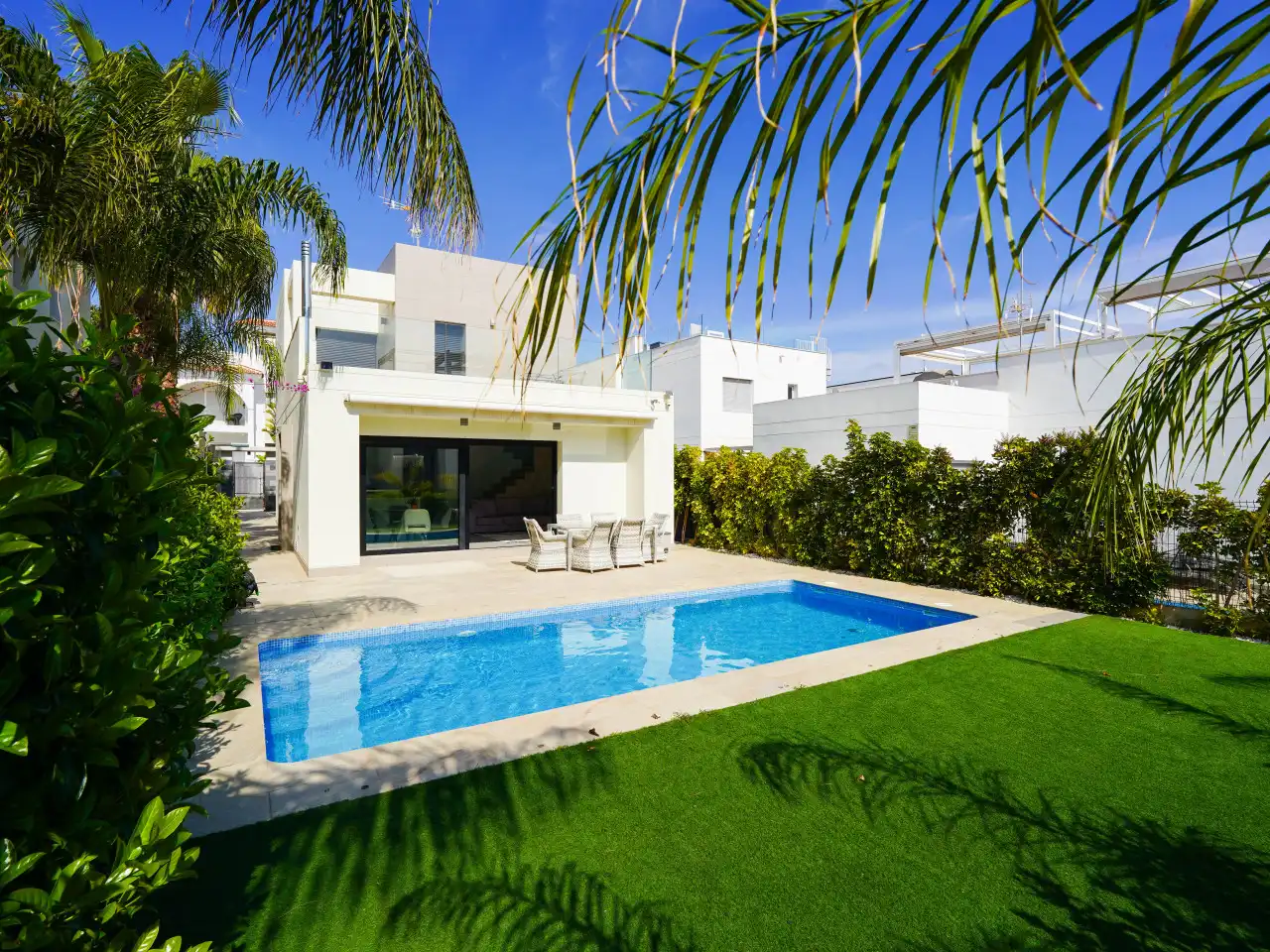 Swimming pool of Houses for sale in Rojales  with Air Conditioner, Heating and Private garden