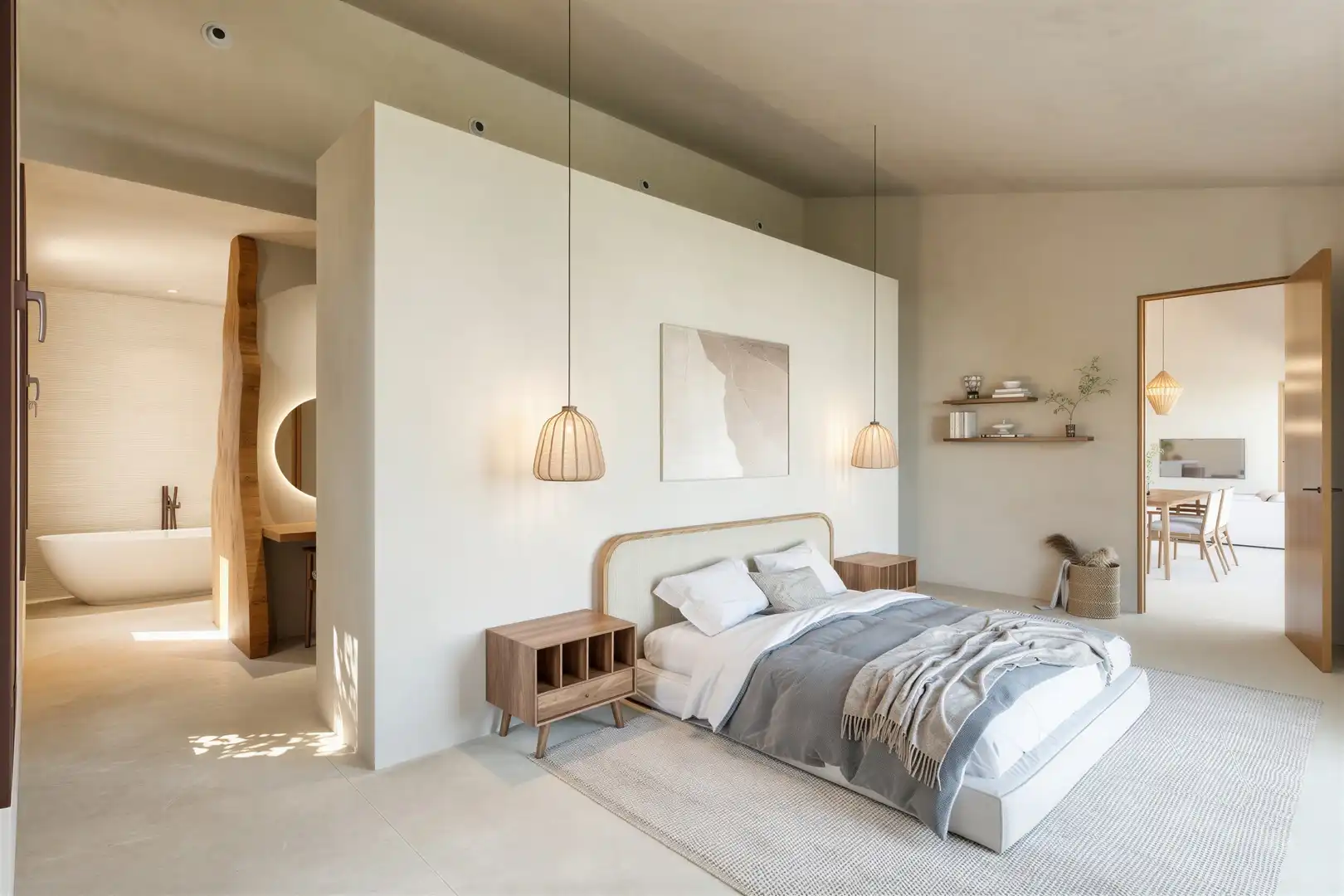 Schlafzimmer von Country house zum Verkauf in Costitx mit Klimaanlage, Heizung und Terrasse