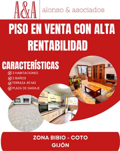 Piso en Venta en Calle Tirso de Molina en El Coto