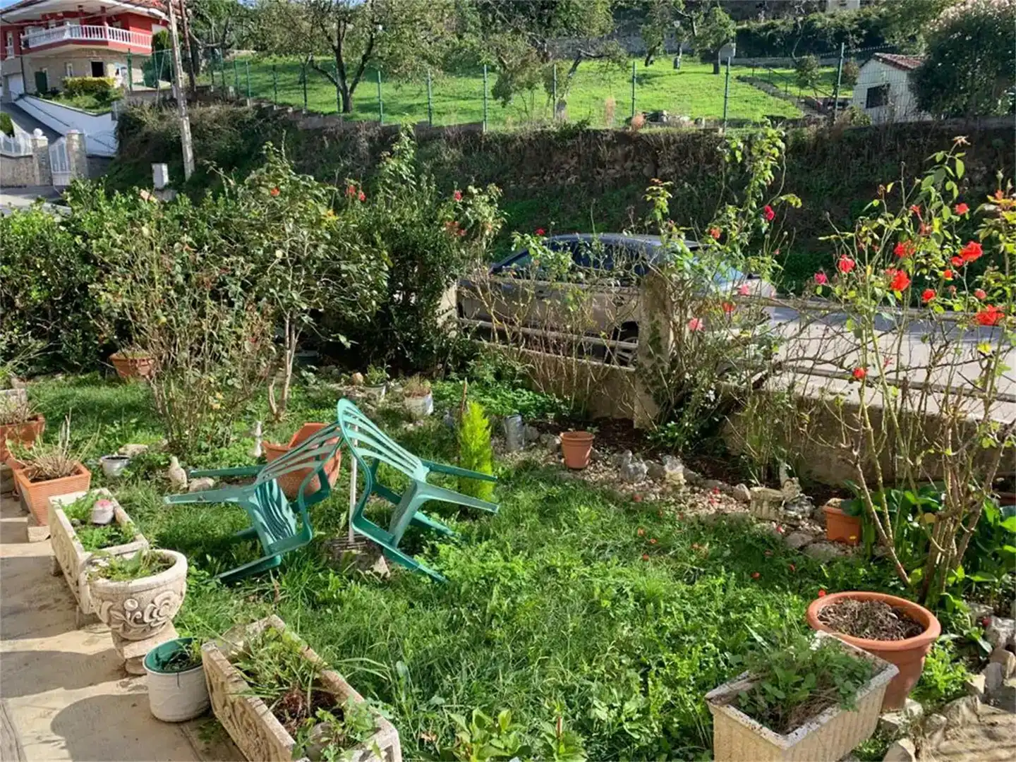 Jardín de Planta baja en venta en Lena con Jardín privado, Trastero y Amueblado