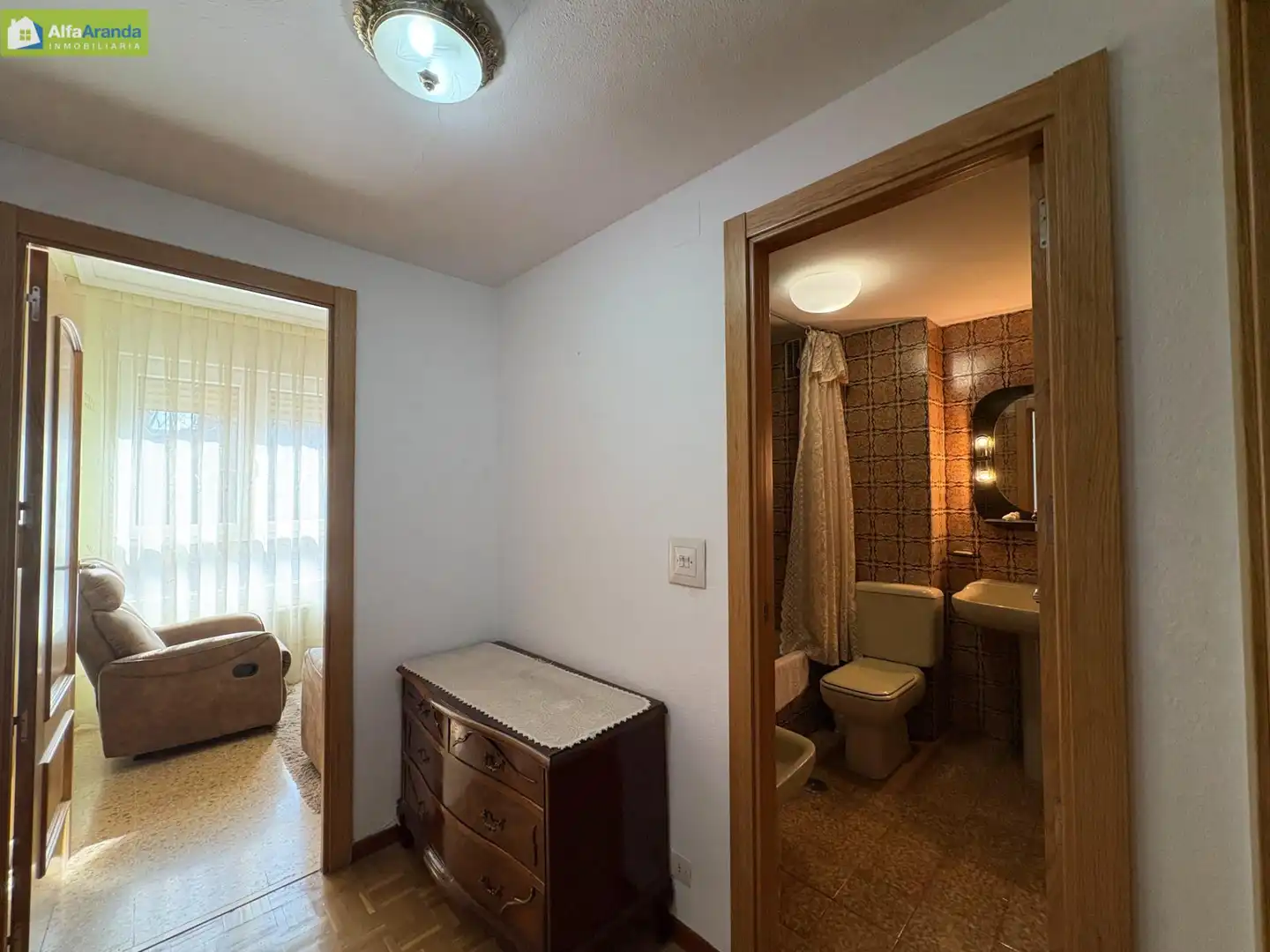 Bedroom of Flat for sale in Aranda de Duero  with Terrace and Furnished