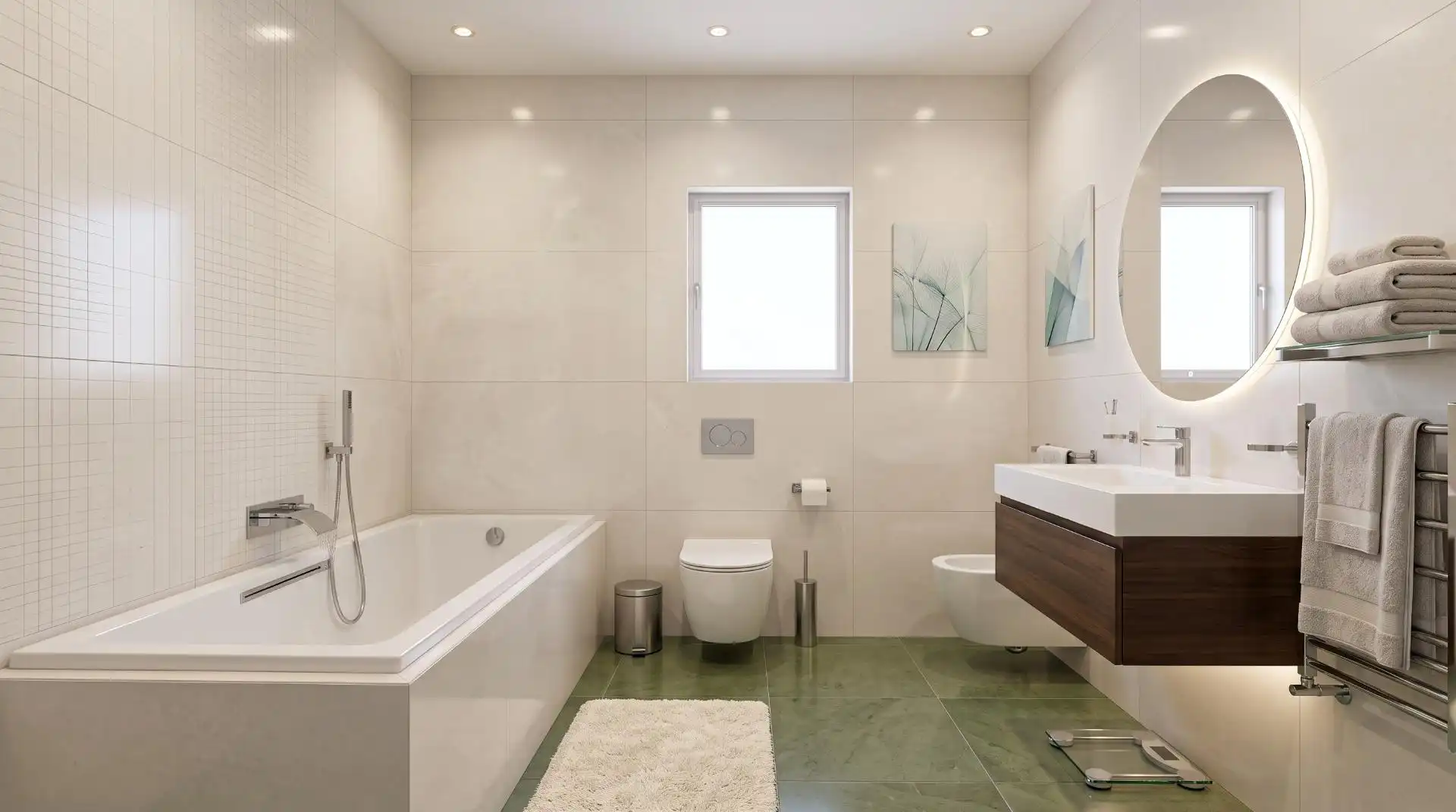 Baño de Casa adosada en venta en Sanlúcar la Mayor con Aire acondicionado, Calefacción y Terraza