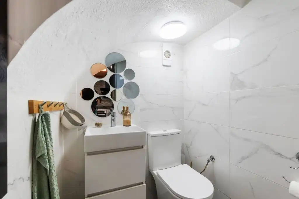 Badezimmer von Country house zum Verkauf in Torrevieja mit Klimaanlage, Privatgarten und Möbliert