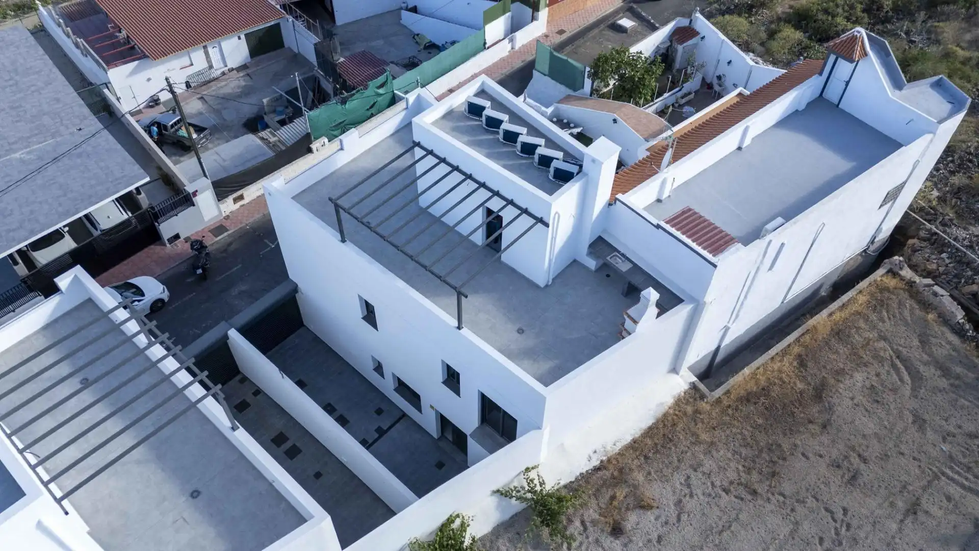 Vista exterior de Casa adosada en venta en San Miguel de Abona con Aire acondicionado, Jardín privado y Terraza