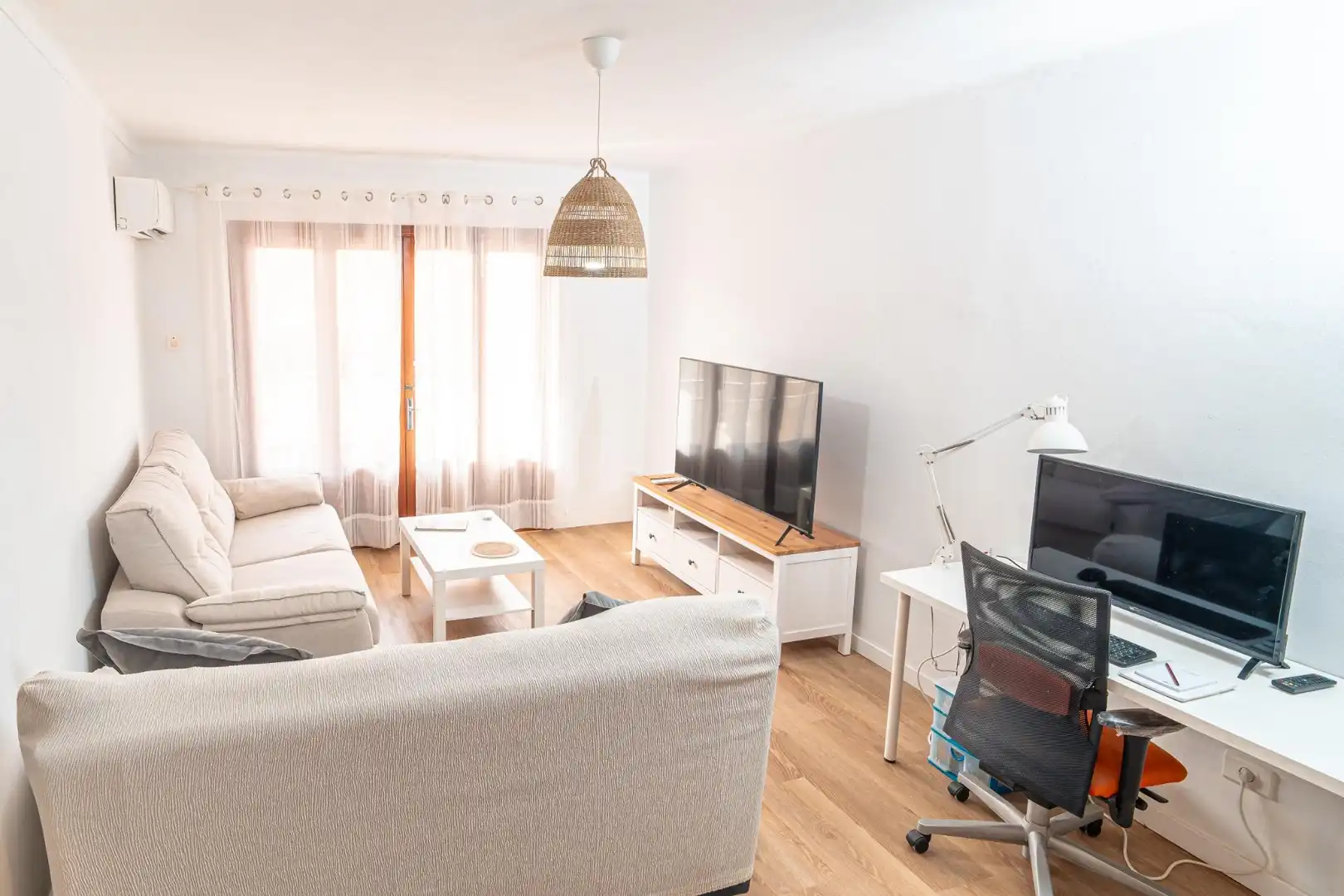 Sala d'estar de Apartament en venda en Manacor amb Aire condicionat, Moblat i Balcó