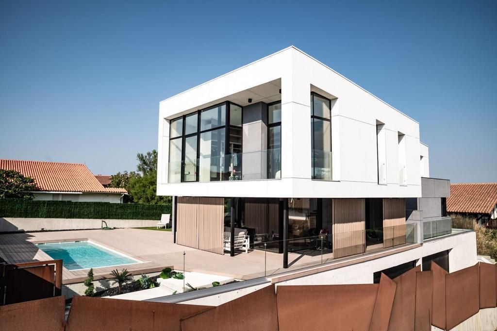 Exterior view of Single-family semi-detached for sale in Barrika  with Heating, Private garden and Terrace