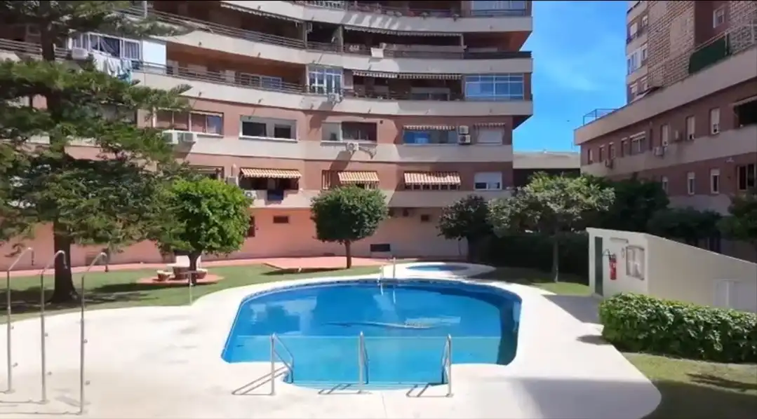 Swimming pool of Flat for sale in Málaga  with Air Conditioner, Furnished and Community pool