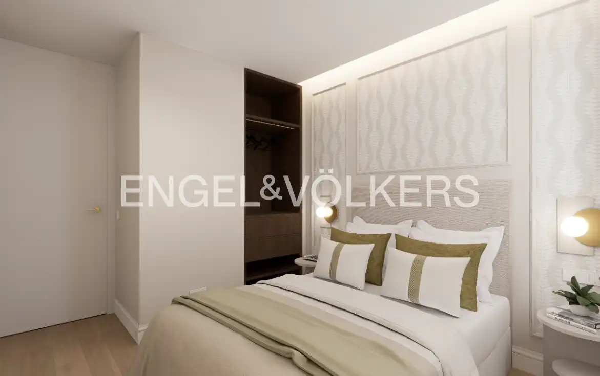 Schlafzimmer von Wohnung zum Verkauf in Madrid mit Klimaanlage, Heizung und Parkett