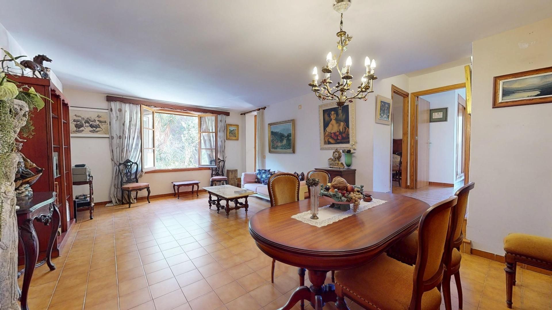 Wohnzimmer von Wohnung zum Verkauf in Calvià mit Klimaanlage, Privatgarten und Terrasse