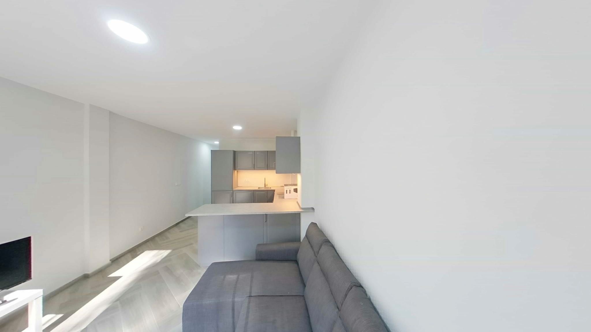 Living room of Flat to rent in  Madrid Capital  with Heating, Private garden and Furnished