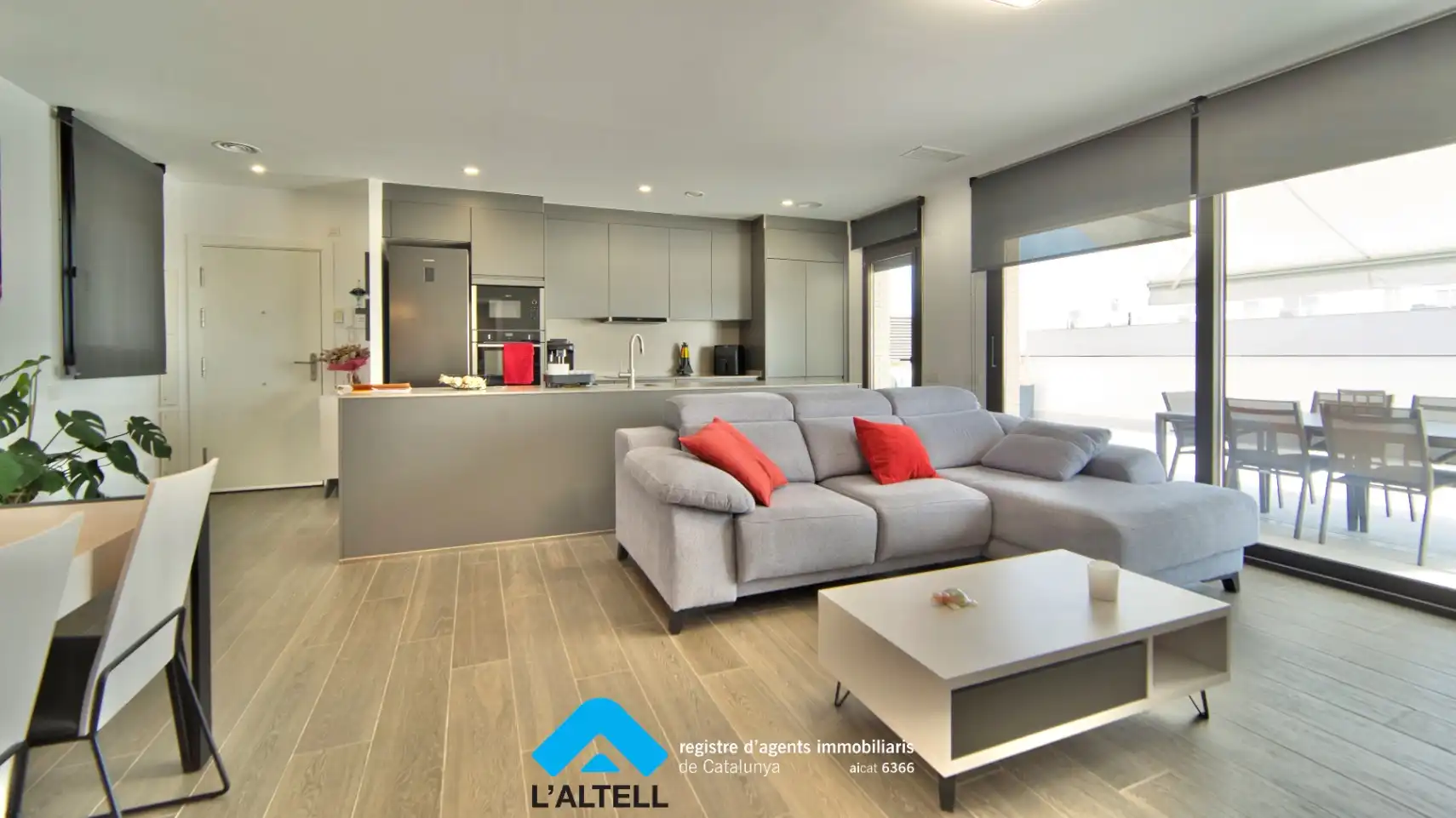Sala de estar de Ático en venta en L'Ametlla del Vallès con Aire acondicionado, Calefacción y Jardín privado