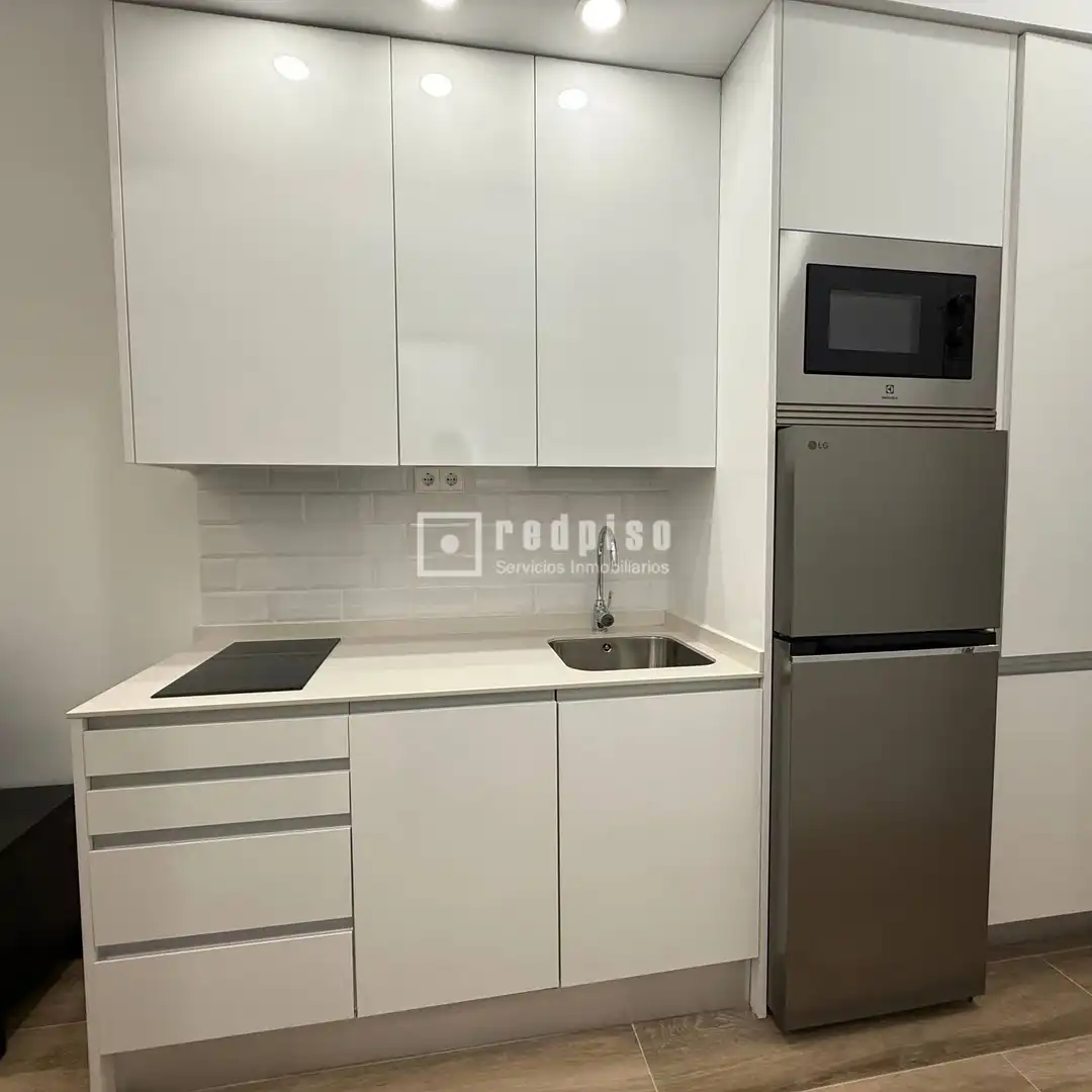 Küche von Wohnung zur Miete in Madrid mit Klimaanlage, Heizung und Privatgarten