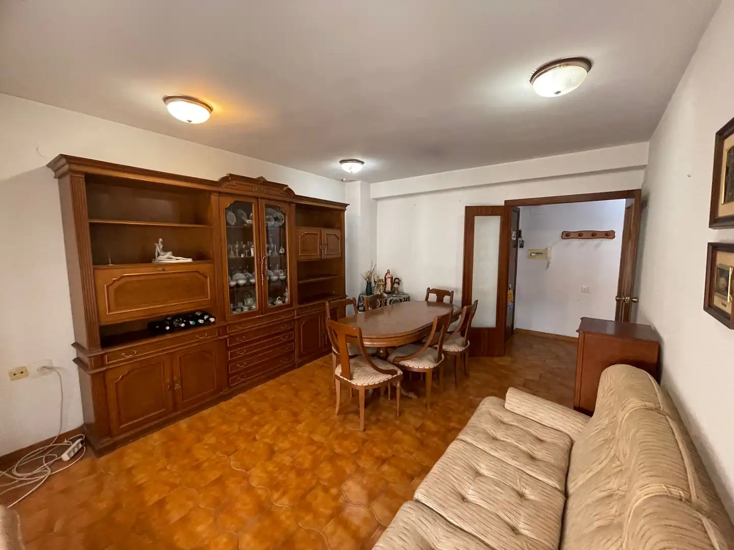 Living room of Flat for sale in Figueroles  with Furnished and Balcony