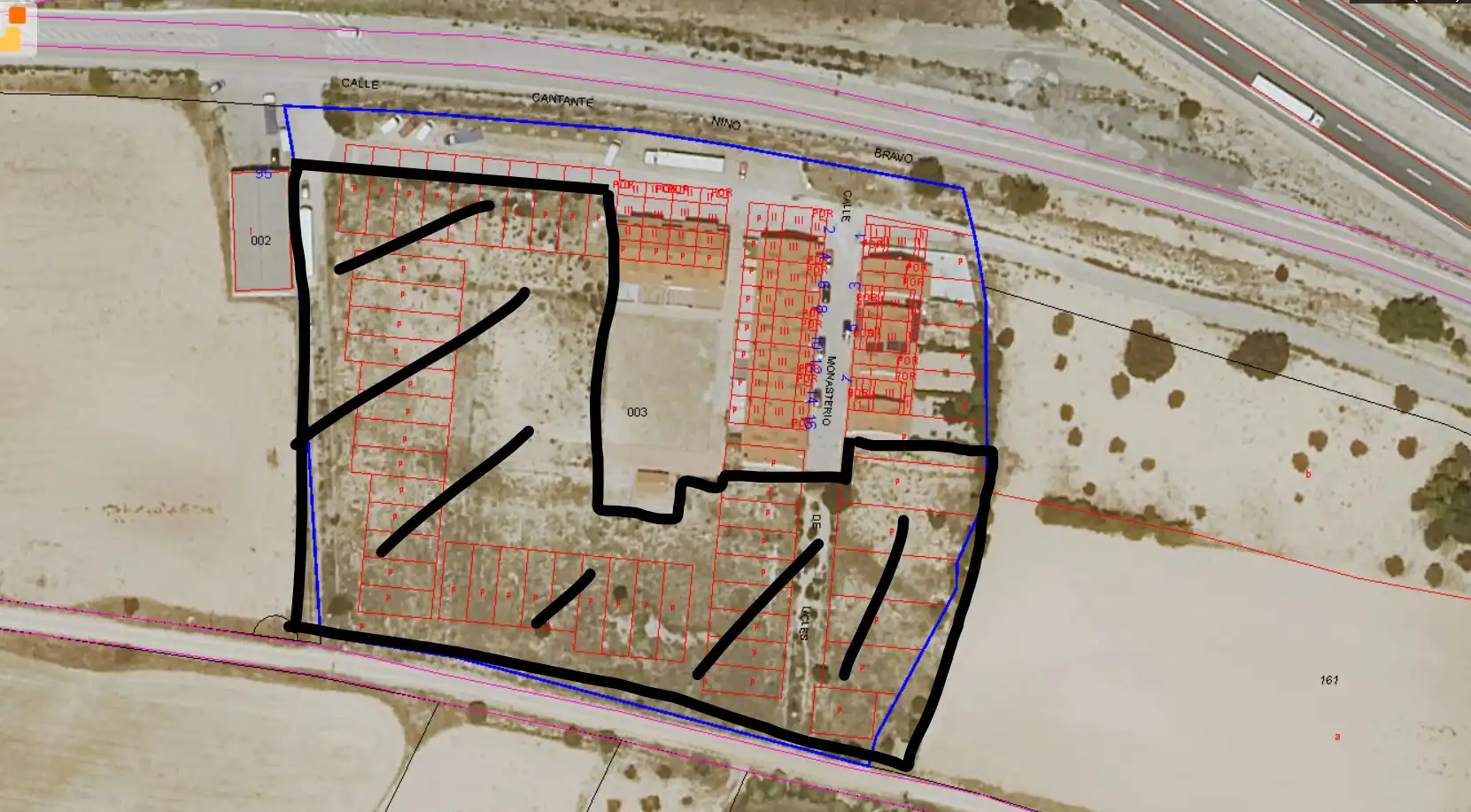 Residential land for sale in Diseminados 163