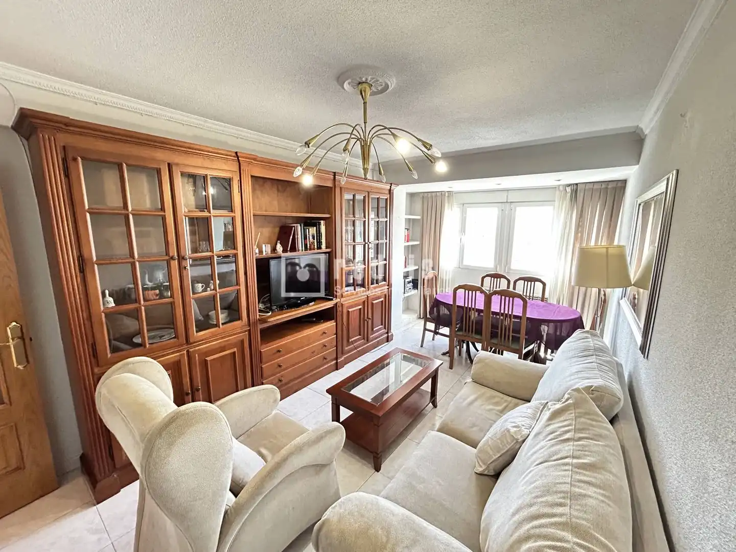 Sala de estar de Piso en venta en Madrid con Calefacción, Terraza y Amueblado