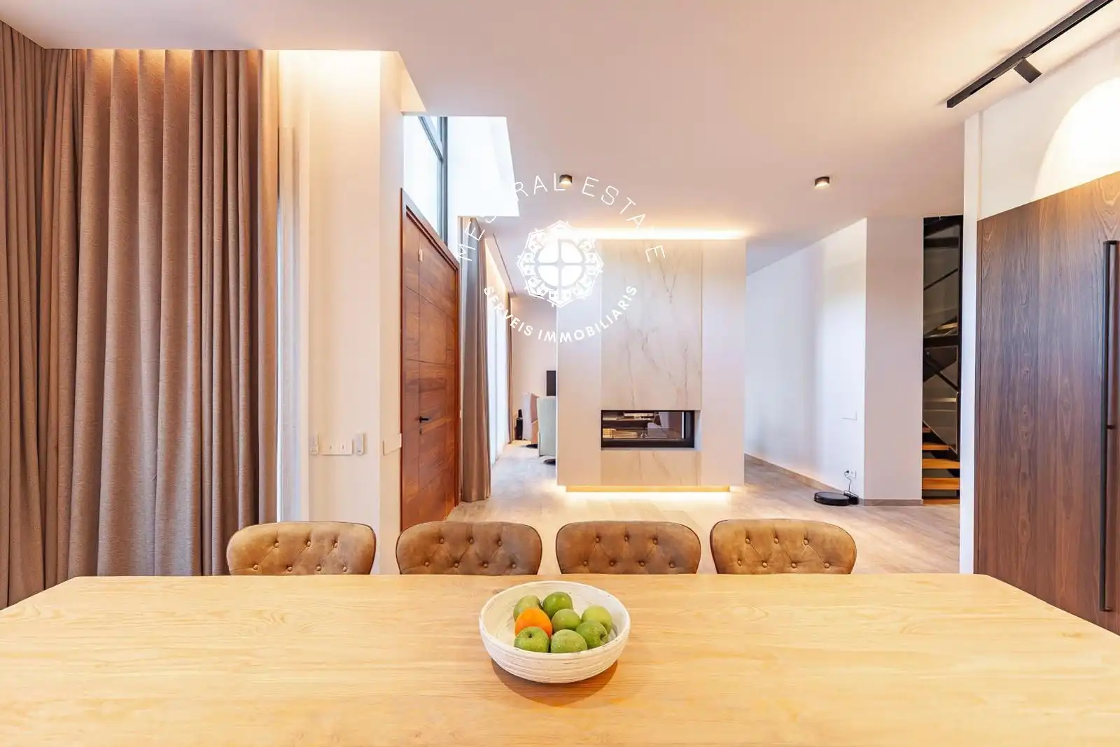 Dining room of Houses for sale in Castelldefels  with Air Conditioner, Heating and Swimming Pool